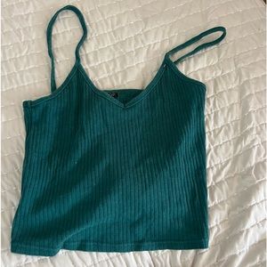 Top shop green tank top